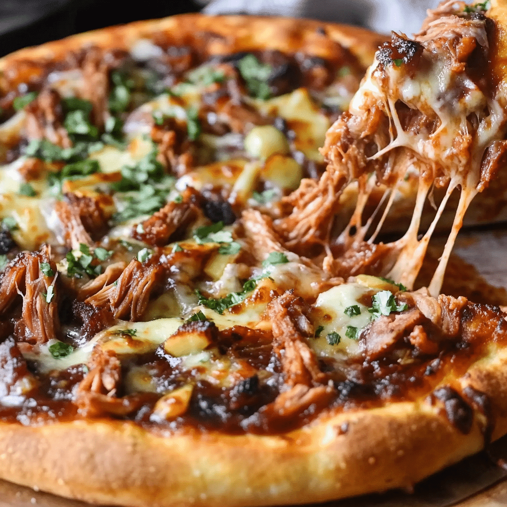 Pork pizza